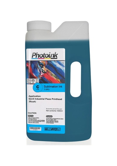 Ricoh Kafa İçin 1000 Ml Mavi Cyan Süblimasyon Mürekkep T - Srg