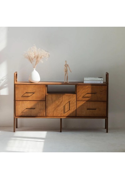 Woodesk Oasis, Ahşap, Dolap Ve Konsol, 140x90, Tik Renk