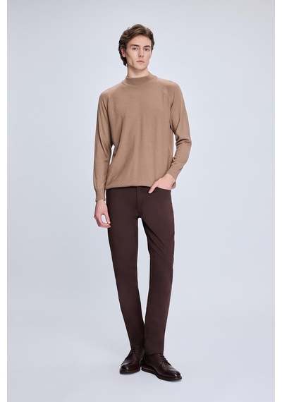 Hatemoğlu Kahverengi Regular Fit Jakarlı Yarım Balıkçı Yaka Yünlü Kazak 34221024a002 033 1964034 Kahverengi-00 Hatemoğlu Kahverengi Regular Fit Jakarlı Yarım Balıkçı Yaka Yünlü Kazak 34221024a002 033 1964034 Kahverengi-00