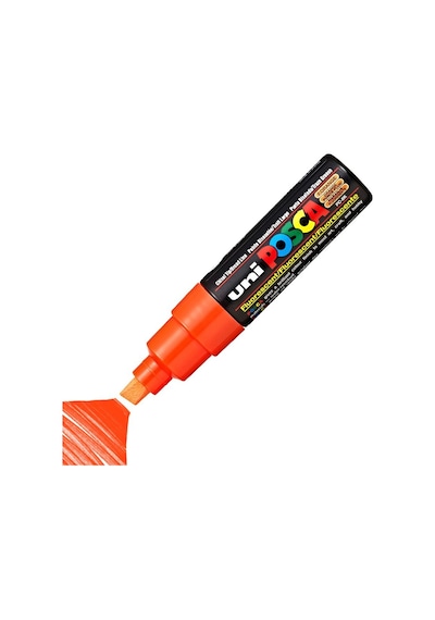 Uni-ball Posca 8.0 Su Bazlı Boyama Markörü F.turuncu Pc-8k Çok Renkli