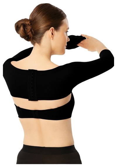 Variteks 129 Agraflı Kol Liposuction Korse Siyah