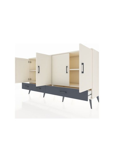 Hyperion Konsol 6 Raflı 3 Çekmeceli 4 Kapaklı 176x44x99 Aytaşı-aytaşı/antrasit Aytası - Aytası Hyperion Konsol 6 Raflı 3 Çekmeceli 4 Kapaklı 176x44x99 Aytaşı-aytaşı/antrasit Aytası - Aytası