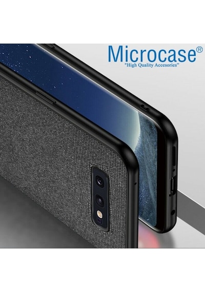 Samsung Uyumlu Galaxy S10E Fabrik Serisi Kumas & Deri Desen Kilif 396544875