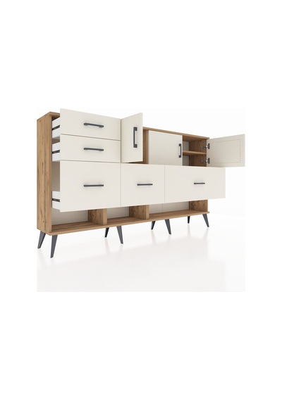 Arges Konsol 3 Raflı 5 Çekmeceli 3 Kapaklı 176x30x99 Çam-aytaşı Aytası - Atlas Çam Arges Konsol 3 Raflı 5 Çekmeceli 3 Kapaklı 176x30x99 Çam-aytaşı Aytası - Atlas Çam