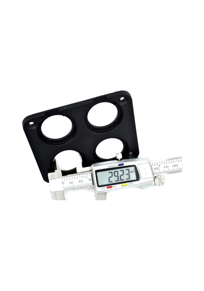 Motoraid 4 Yuvarlak Delikli Pano Montaj Port Plastik Yuva Çakmak Usb Panel