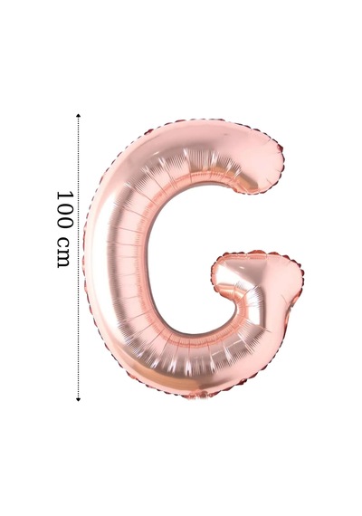 Kişiye Özel Doğum Günü Folyo Balon Set 76 Cm İsim Folyo Balon 5 Harf Rose Gold Pembe