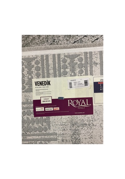 Venedik 02a Siyah-gri-krem Halı Çok Renkli