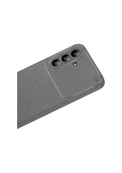Newface Samsung Galaxy A56 Kılıf Auto Focus Karbon Kapak - Gri