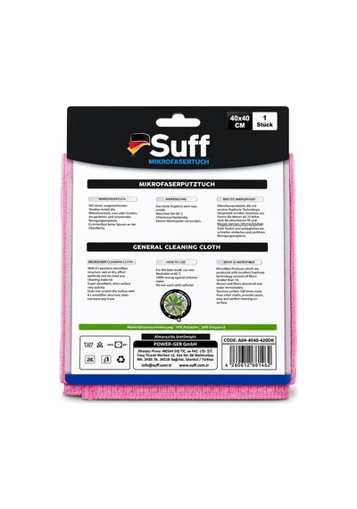 Suff Lotus Mikrofiber Temizlik Bezi 40x40 Cm - Karma Renk