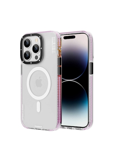 YoungKit Apple Uyumlu iPhone 14 Pro Kılıf Magsafe Şarj Özellikli Youngkit Jane Sand Serisi Kapak Youngkit-10138