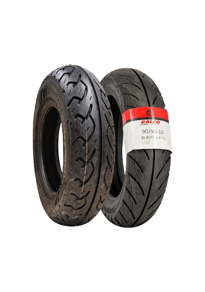 Hero Dash 125, 90/100-10 Tl Ve 90/90-10 Tl Dubleks Motosiklet Lastik Seti