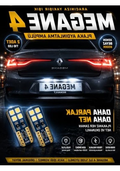 Led Plaka Lambası, T10 Canbus Hatasız Ve Güçlü Xenon Beyaz