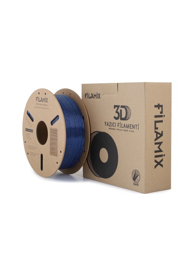 Filamix Petg Sparkling Filament - Simli Mavi