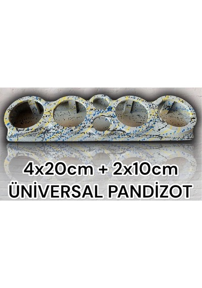 Elyaflı Universal Pandizot 4x20cm 2x10 Uyumlu Pandizot Özel Boyalı Gri 20cm Pandizot