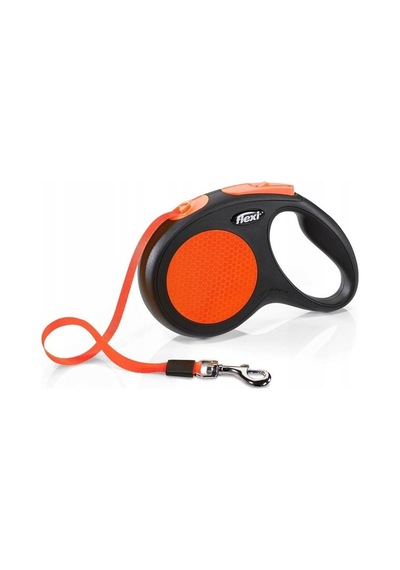 Flexi Turuncu Neon Otomatik Şerit Tasma Small 5 Mt 15 Kg Turuncu