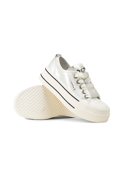 Deery Kadın Beyaz Rugan Sneaker Ayakkabı - K0524zbyzc01 Beyaz