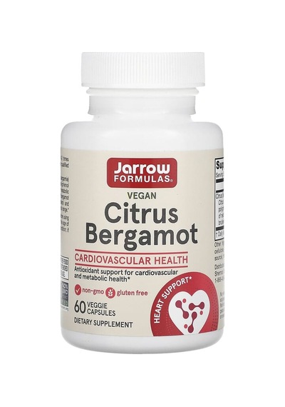 Jarrow Formulas, Vegan Citrus Bergamot, 60 Veggie Capsules 500 Mg Per Capsule