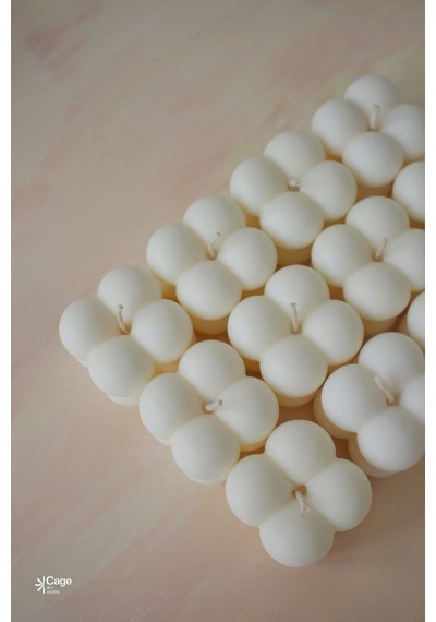 Bernami Mum Pinterest Kokulu Dekoratif Mini Bubble Mum - Beyaz Renk 1 Adet Diğer