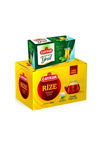 Herdem Naneli Yeşil Çay Ve Rize 40'lı Demlik Poşet Çay Paketi