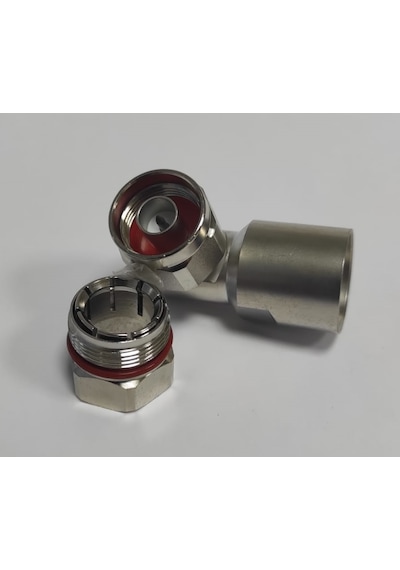 1/2 Feeder Cable Connector N Type Male Right Angle