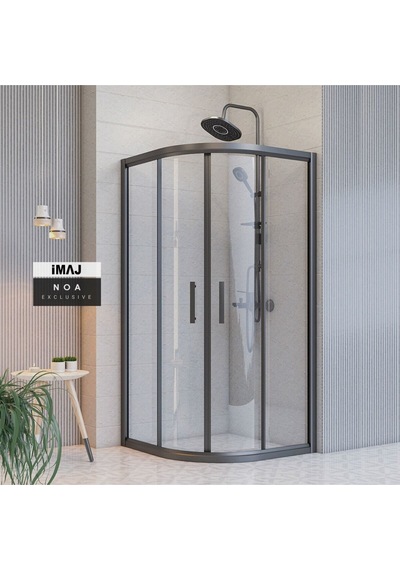 İmaj Banyo Noa Oval Duşakabin Siyah