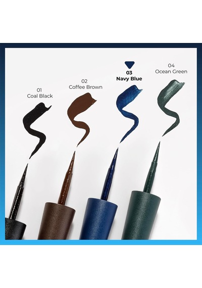 Cosmetics Elegant Matte Dipliner Waterproof Mavi, 03 Navy Blue Diğer