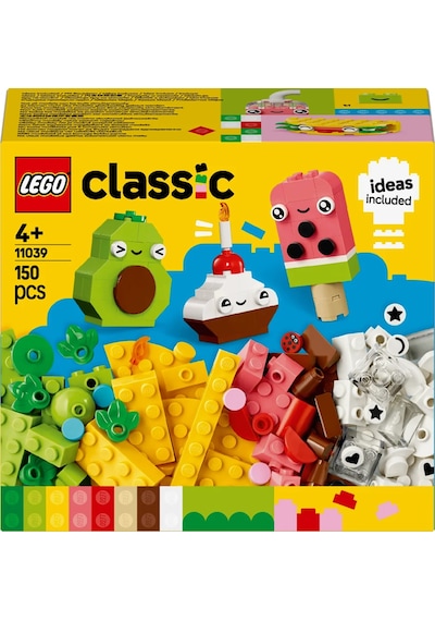 LEGO® Classic Yaratıcı Yiyecek Arkadaşlar 11039 - 4 Yaş ve Üzeri Çocuklar için Yaratıcı Oyuncak Yapım Seti (150 Parça)