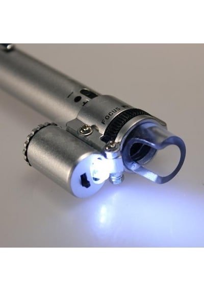 Mikroskop 100x Büyüteç Odaklama Led Işıklı Kalem Tipi