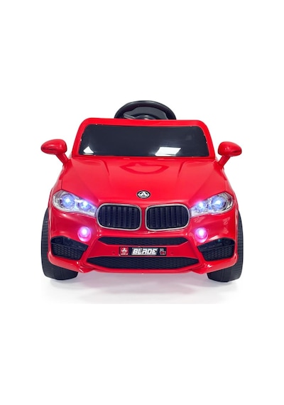 Blade Gt 12v Uzaktan Kumandalı Bluetooth Ve Usb Destekli Led Farlı Emniyet Kemerli Çocuk Akülü Araba Kırmızı