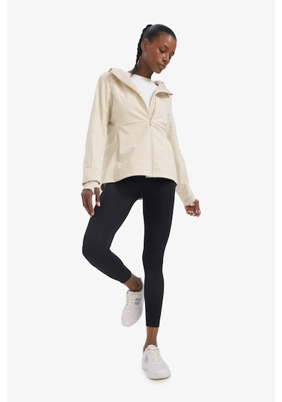Defacto Defactofit Su İtici Slim Fit Dar Kesim Kapüşonlu Fermuarlı Softshell Mont C4951ax25aubg721 Bej