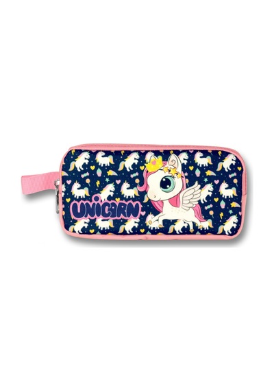 Ümit Çanta Cennec Pembe-lacivert Sevimli Unicorn Kız Çocuk Kalemlik