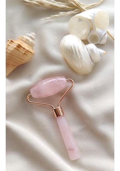 Roller Doğal Taş Masaj Aleti Pembe Kuvars Taşı Yüz Roller Yüz Taşı Masaj Taşı Jade Roller