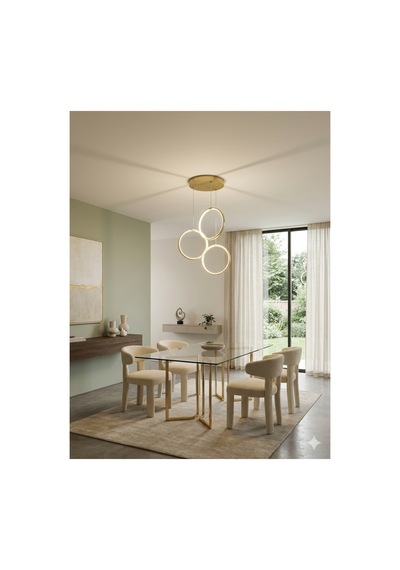 Gold-fırın Boya-3halka-çap22-modern-led-avize