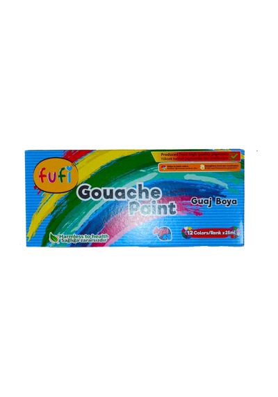 Fufi Guaj Boya 12X25Ml Çok Renkli