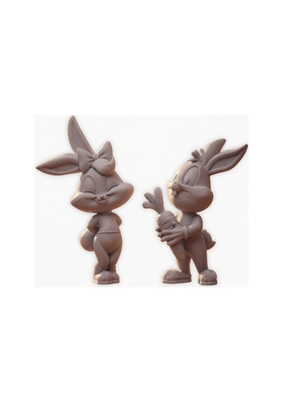 Bugs Bunny Tavşan Boyama Seti 6 Renk Akrilik + 2 Fırça Sevgili & Çocuk