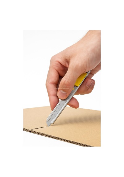 Busstier Mini Maket Bıçağı 9 Mm 0.4 Mm, Metal Gövdeli, Kırılabilir İnce Uçlu, Otomatik Kilitlemeli, Pratik El Aleti, Kağıt Karton Hobi Ve Ofis Kesim Bıçağı