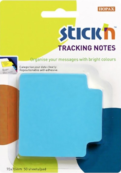Stick'n 21479 Yapışkanlı Not Kağıdı 70x70 Neon Mavi