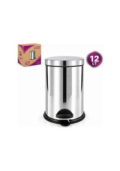 12 L Metal Pedallı Çöp Kovası Belirtilmemiş
