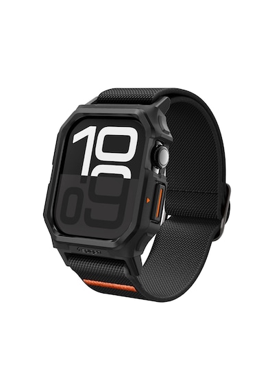 Apple Watch 42mm Seri 11/10 İle Uyumlu Kılıf & Kordon Kayış Lite Fit Pro Matte Black - Acs08594 Çok Renkli