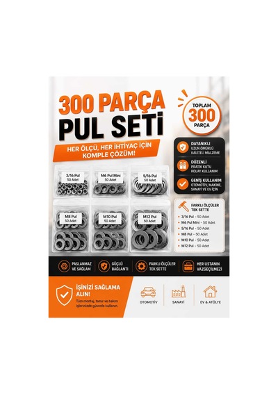 300pcs Pul Galvanizli Pul Seti Diğer