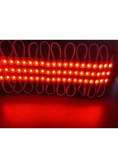 20 Adet 5 Watt Kırmızı Işık Ip65 Modül Led, 10 Adet Magnetli, Çok Kaliteli Kırmızı Işık Modül Led Kırmızı
