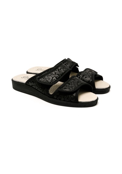 Sandalet Kadın 5688 Green Life Stretch Women's Footwear Black Siyah