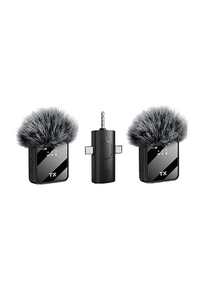 Daytona K9-y2 Kablosuz Taşınabilir 3 In1 Yaka Mikrofonu Tüylü Mini Mic Tak Ve Çalıştır Canlı Yayın Vlog Kablos