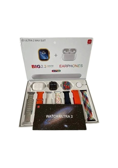 9 Ultra Akıllı Saat 49mm 2inç Ekran 7 Kordonlu Ve Bluetooth Kulaklık