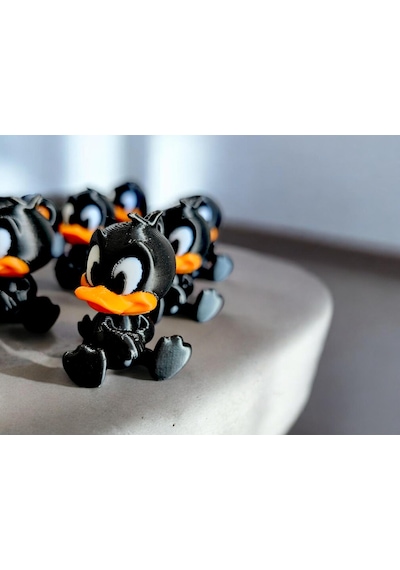 Bebek Duffy Duck Tasarımlı Sevimli Anahtarlık Ve Çanta Aksesuarı 2 Adet