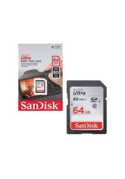 Sandisk Ultra Sdxc  64Gb Sd   Kart 80Mbs