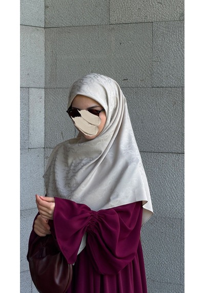 Qalortex Scarf Premium Jakarlı Mira B.boy Eşarp -fil Dişi