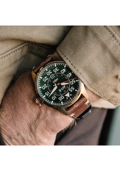Avı-8 Hawker Hurricane Clowes Av-4097-04 Otomatik Erkek Kol Saati Altın