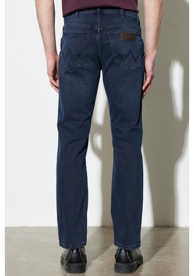 Wrangler Texas Slim Fit Dar Kesim Normal Bel Mavi Esnek Jean Kot Pantolon W12S010396 Mavi