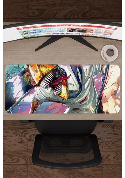 Chainsaw Man Anime V2 - 70x30 Xl Gaming Kauçuk Kaymaz Taban Mouse Pad Fare Altlığı